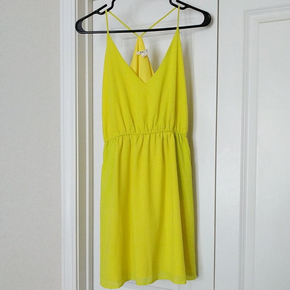 Very J Yellow Mini Dress